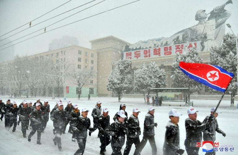 NKOREA - SPORTS - WEATHER - SNOW