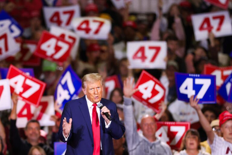 Republican presidential nominee Donald Trump holds town hall