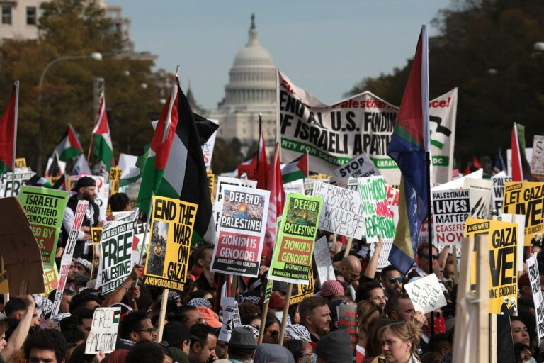 Thouasands Gather For "Free Palestine" March In Washington, D.C