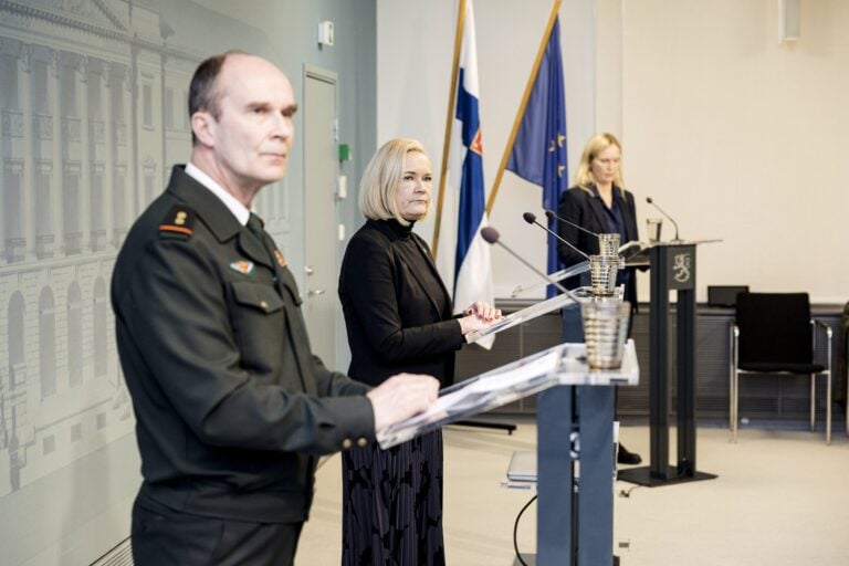 Press confeterence about the Finnish border stations of Finland and Russia