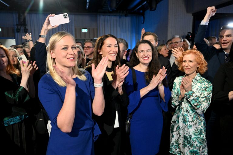 The election reception of National Coalition presidential candidate Alexander Stubb