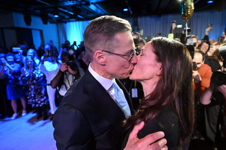 The election reception of National Coalition presidential candidate Alexander Stubb