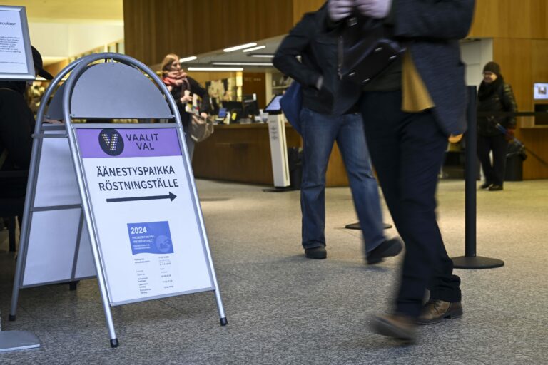 Ennakkoäänestystä Turussa - Presidentin vaalit