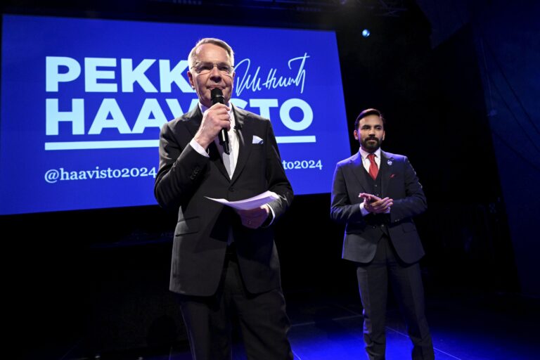 Election reception of Green Party backed presidential candidate Pekka Haavisto