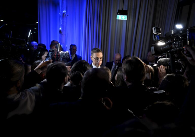 Election reception of NCP presidential candidate Alexander Stubb