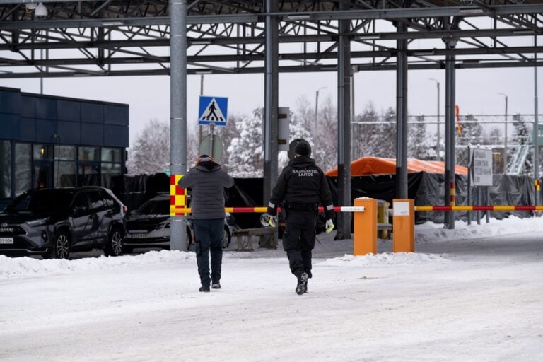 The Niirala checkpoint on the Finnish-Russian border