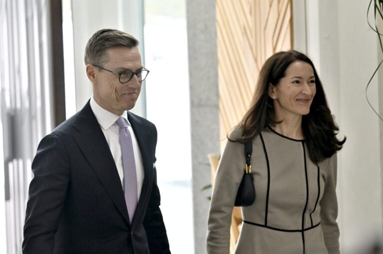 The President of the Republic of Finland and the president-elect and their spouses meet