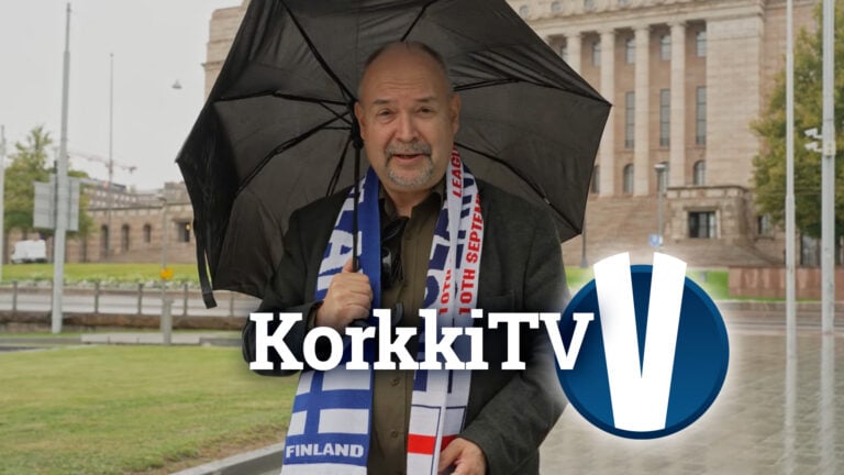 KorkkiTV toi sateen Helsinkiin. Kuva: Joni Juutilainen