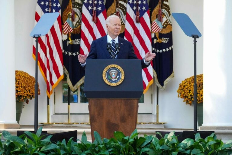 President Biden Delivers Remarks In The Rose Garden After Election Of Donald Trump