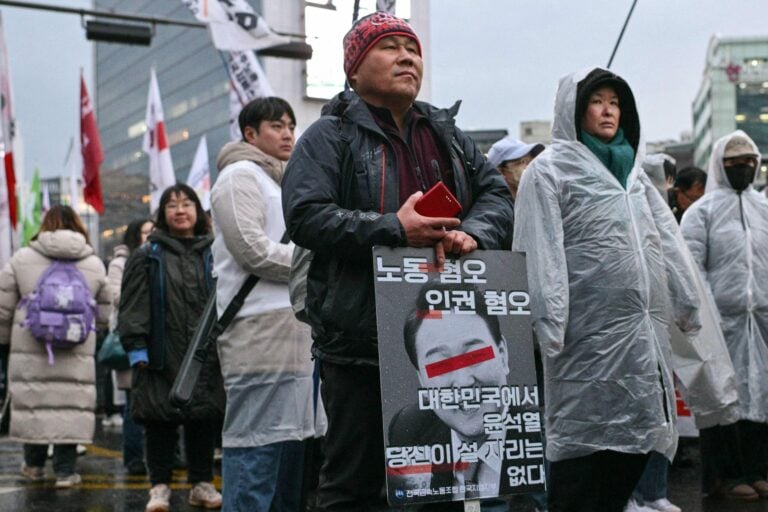 SKOREA - POLITICS - UNREST