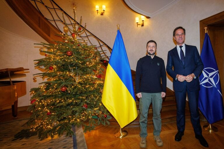 Meeting of NATO Secretary General Mark Rutte and President of Ukraine Volodymyr Zelenskyy in Brussels