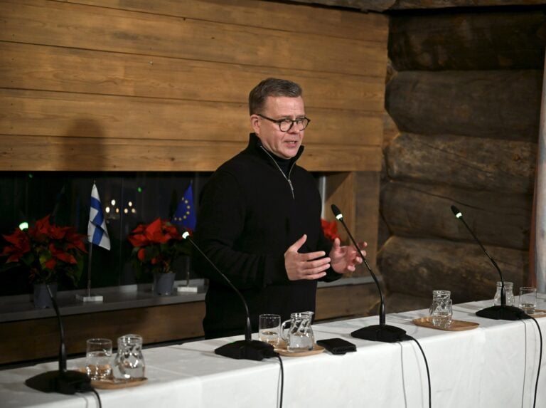 Finland's PM Petteri Orpo hosts meeting in Finnish Lapland