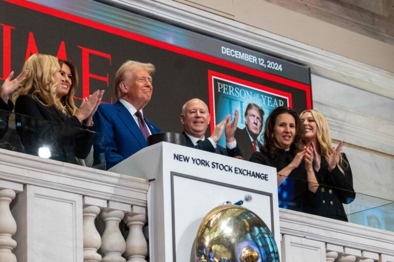 President-Elect Trump Rings The Opening Bell Of The New York Stock Exchange