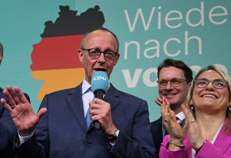 Electoral evening of Germany's conservative Christian Democratic Union (CDU) party